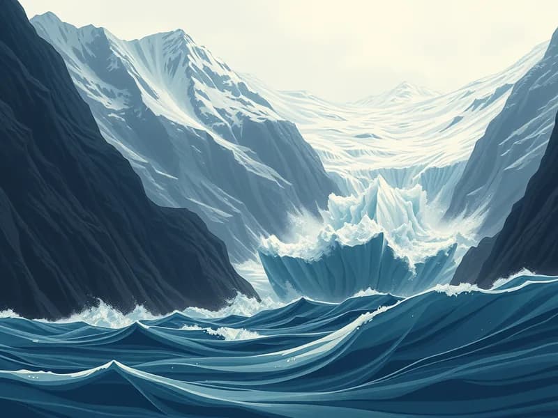 A Melting Glacier Triggers a 500-Meter Tsunami in Alaska