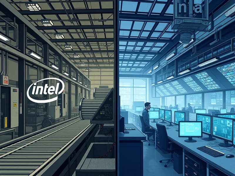 Intel's Worst Year on Record Contrasts with Broadcom's AI-Fueled Surge