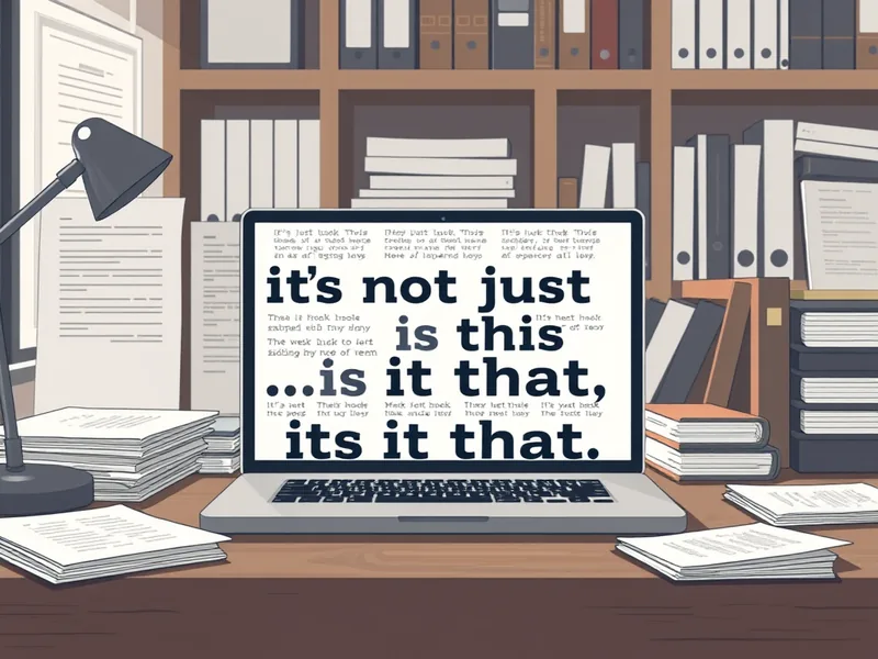 AI Writing Patterns: The "It's Not Just This — It's That" Phenomenon