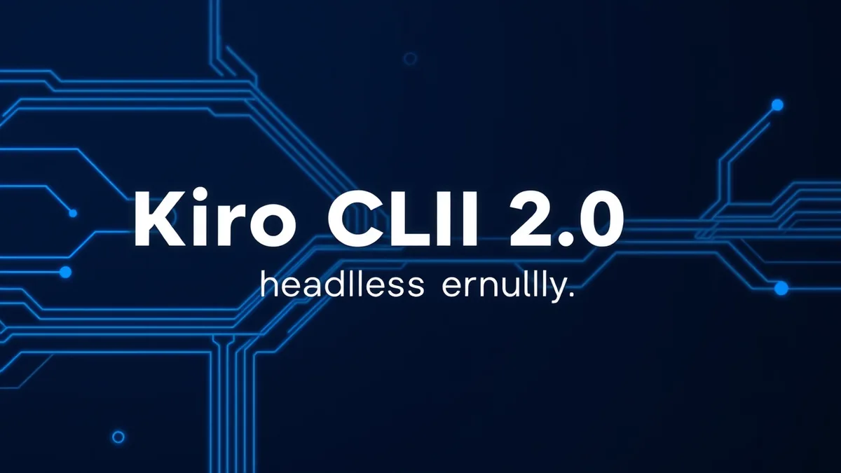 Kiro CLI 2.0: Headless Mode, Windows Support, and UX Improvements for Modern Developer Workflows